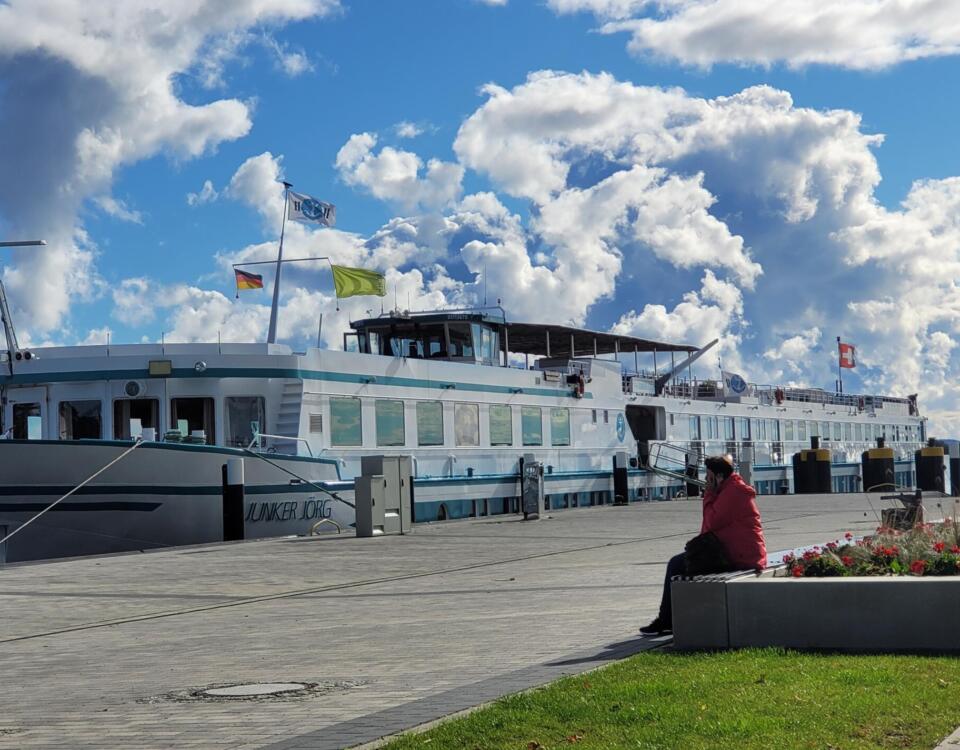 Aussen Anleger Hafen Frühling